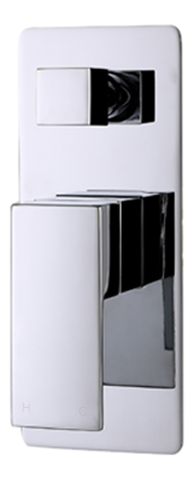 Taran 400mm Chrome Straight Wall Arm Square