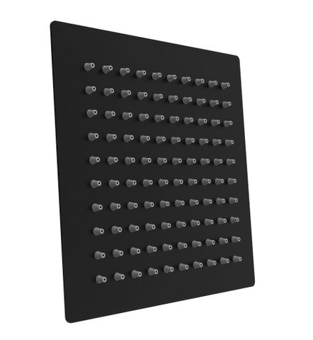 Taran 400mm Matte Black Straight Wall Arm Square