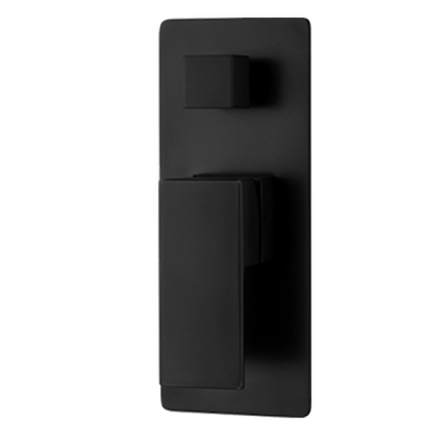 Taran Matte Black Swivel Bath Spout Square
