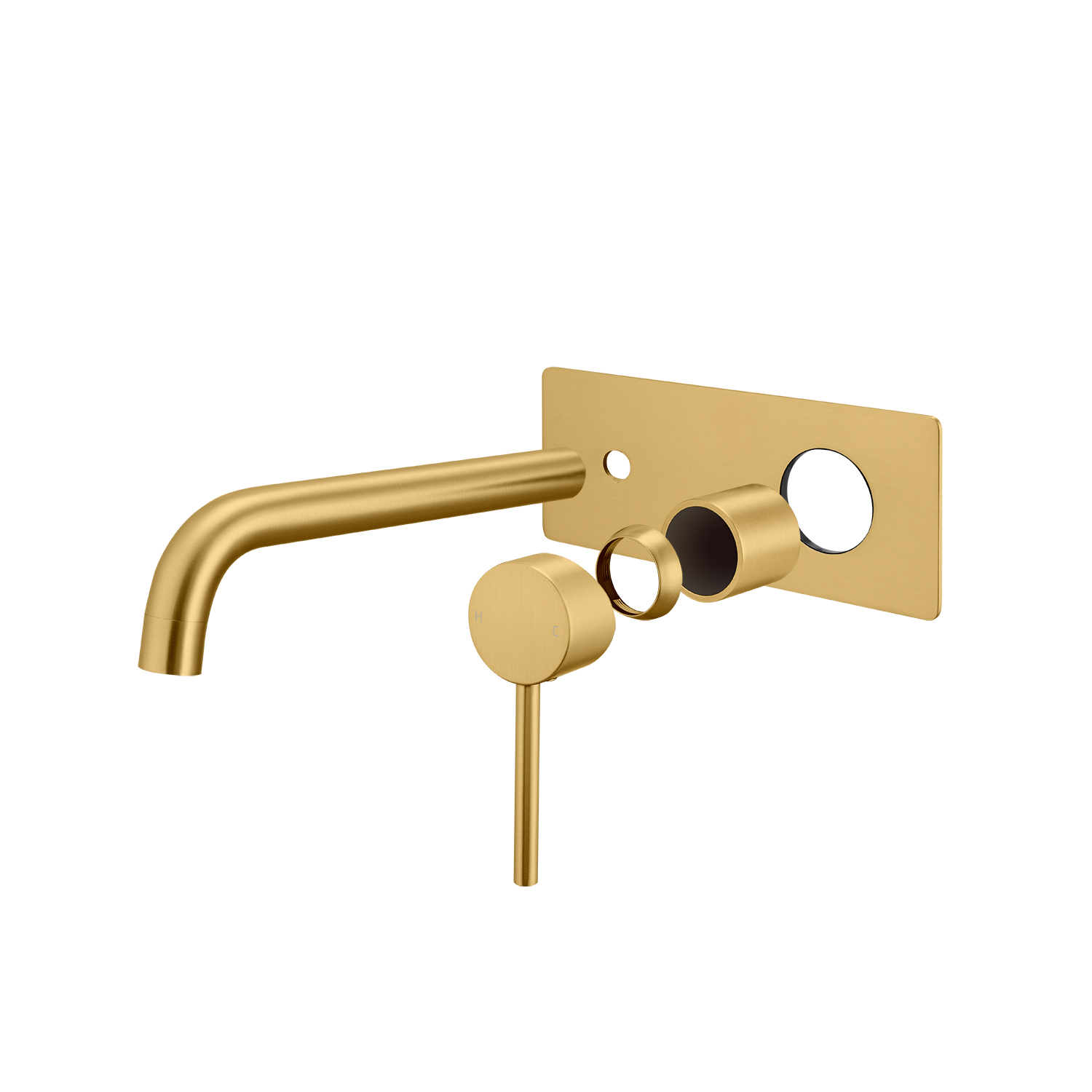 LUCID PIN - Brushed Brass Spout Mixer