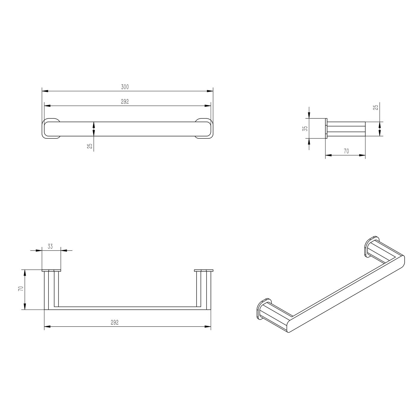 Otti Oskar Towel Rail
