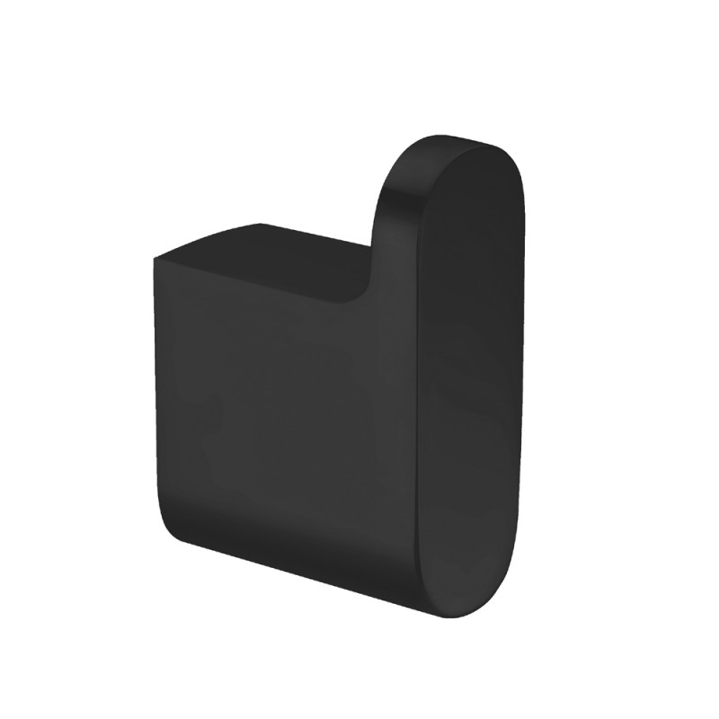 RUSHY Series Black Round Robe Hook