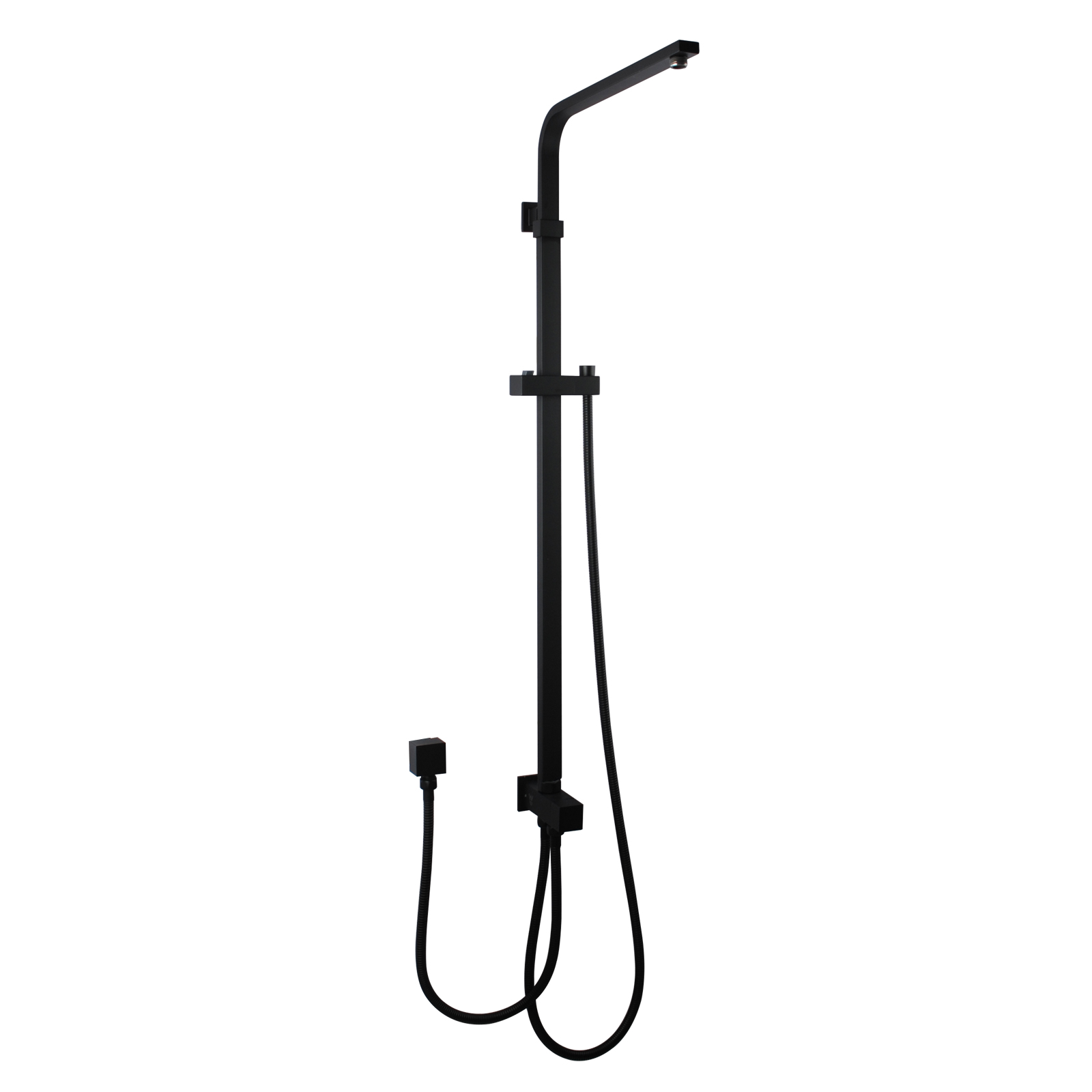 Matte Black Twin Shower Set (New Model)