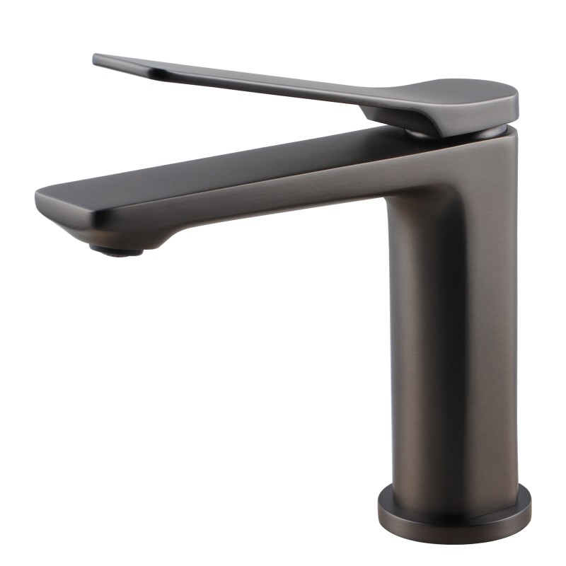 RUSHY Series Brushed Gun Metal Grey Basin Mixer