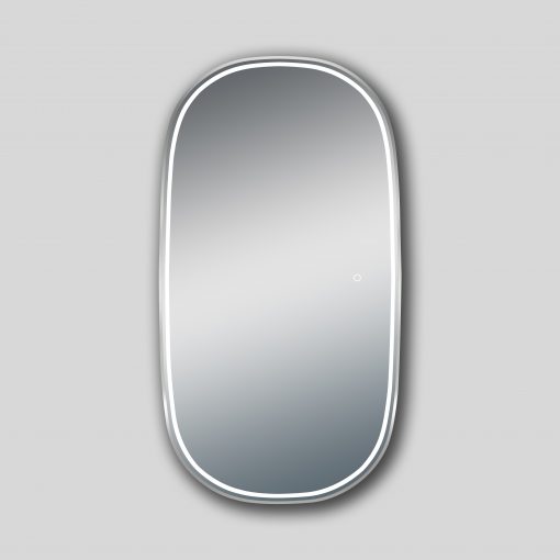 1600*650mm 3 Color Frontlit Silver Aluminium Frame LED Dressing Mirror Touch Sensor Switch