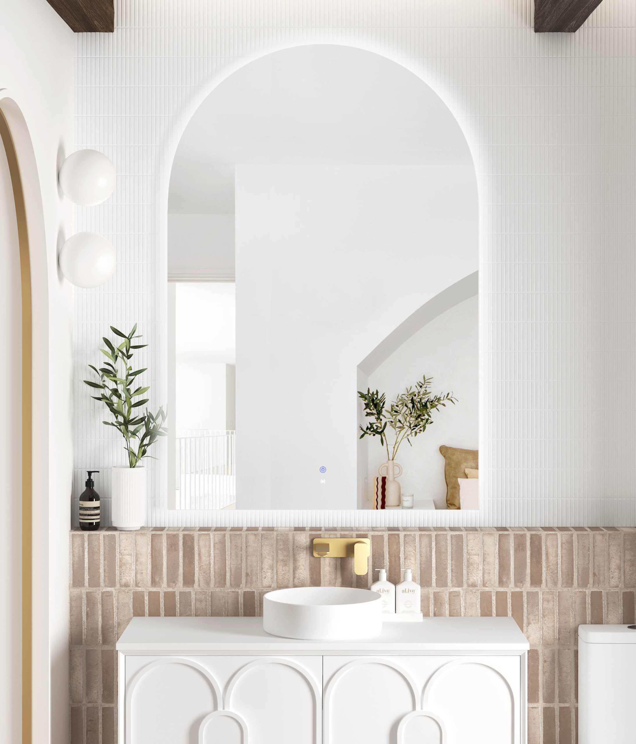 OTTI LED Archie 1500(H)x1000(W) Frameless Mirror