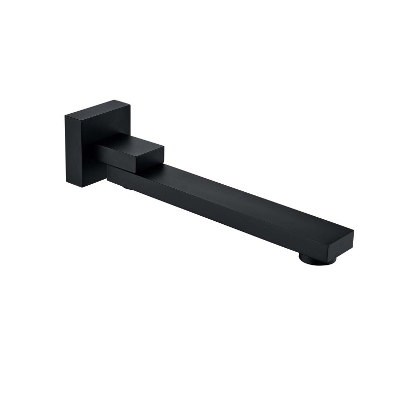 Black Bath/Basin Wall Swivel Spout