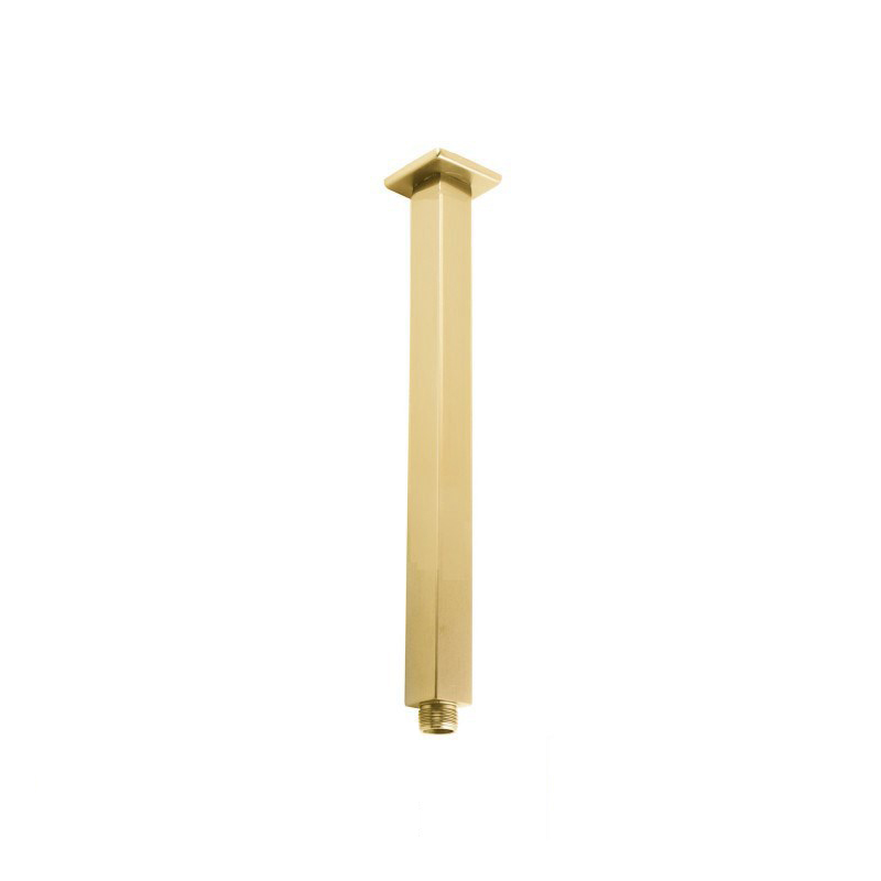 RUSHY Series Brushed Brass Shower Arm (400 mm Wall Mounted)