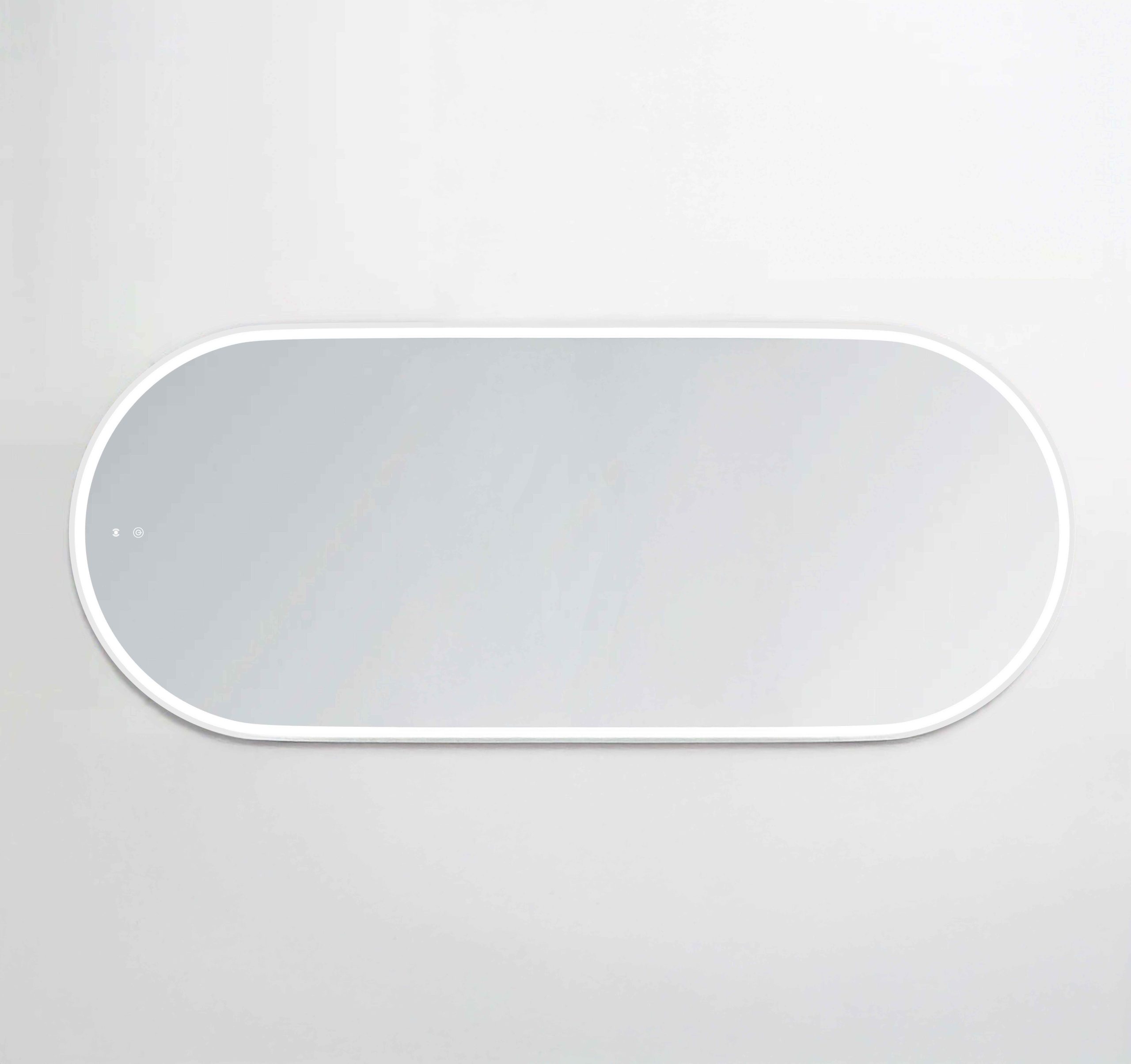 OTTI LED Noosa 1800(W)x750(H) White Metal Frame Mirror- Install Horizontal or Vertical