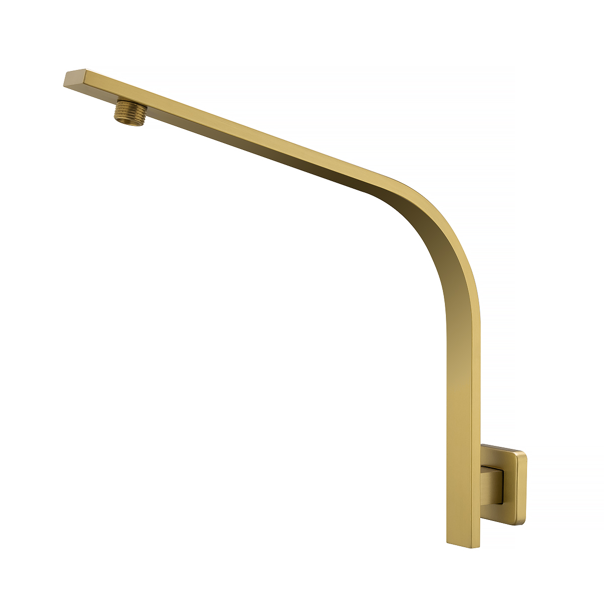 RUSHY Series Brushed Brass Shower Arm (450 mm Wall Mounted)