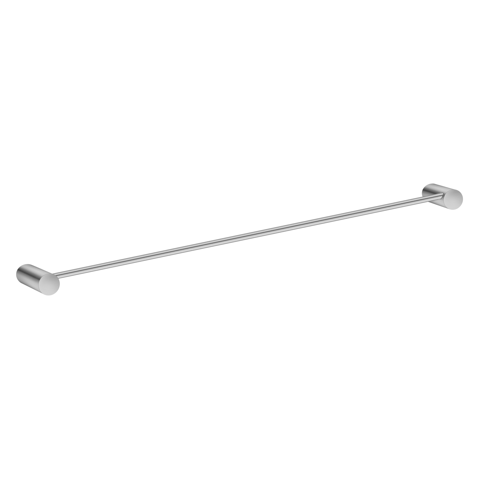 Aquaperla Brushed Nickel Single Towel Rail 600mm