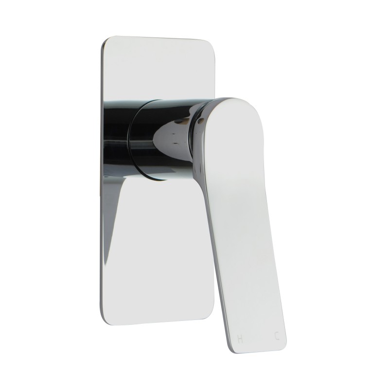 RUSHY Series Square Chrome Wall Mixer With Diverter (Colour Up)