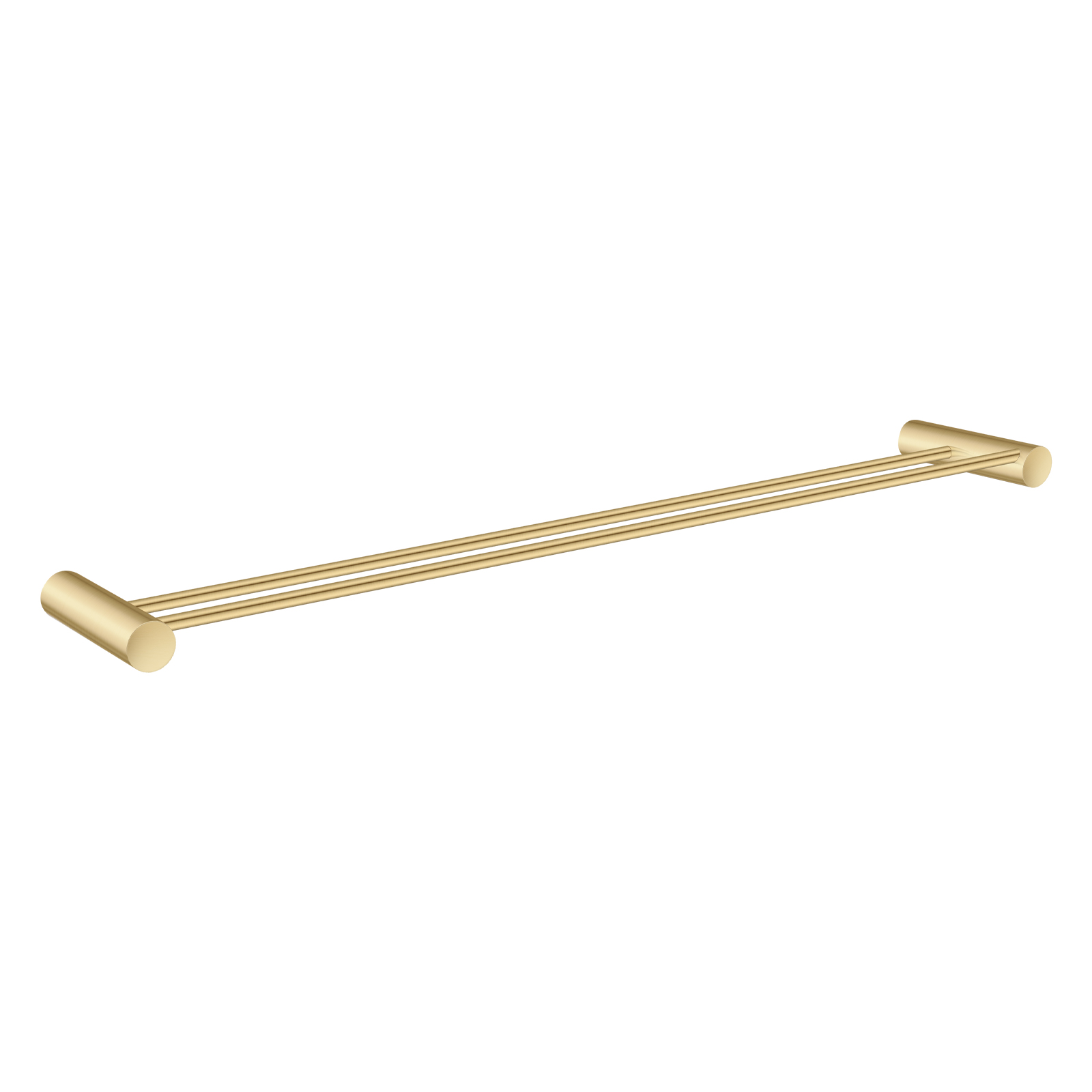 Aquperla Brushed Brass Double Towel Rail 600mm