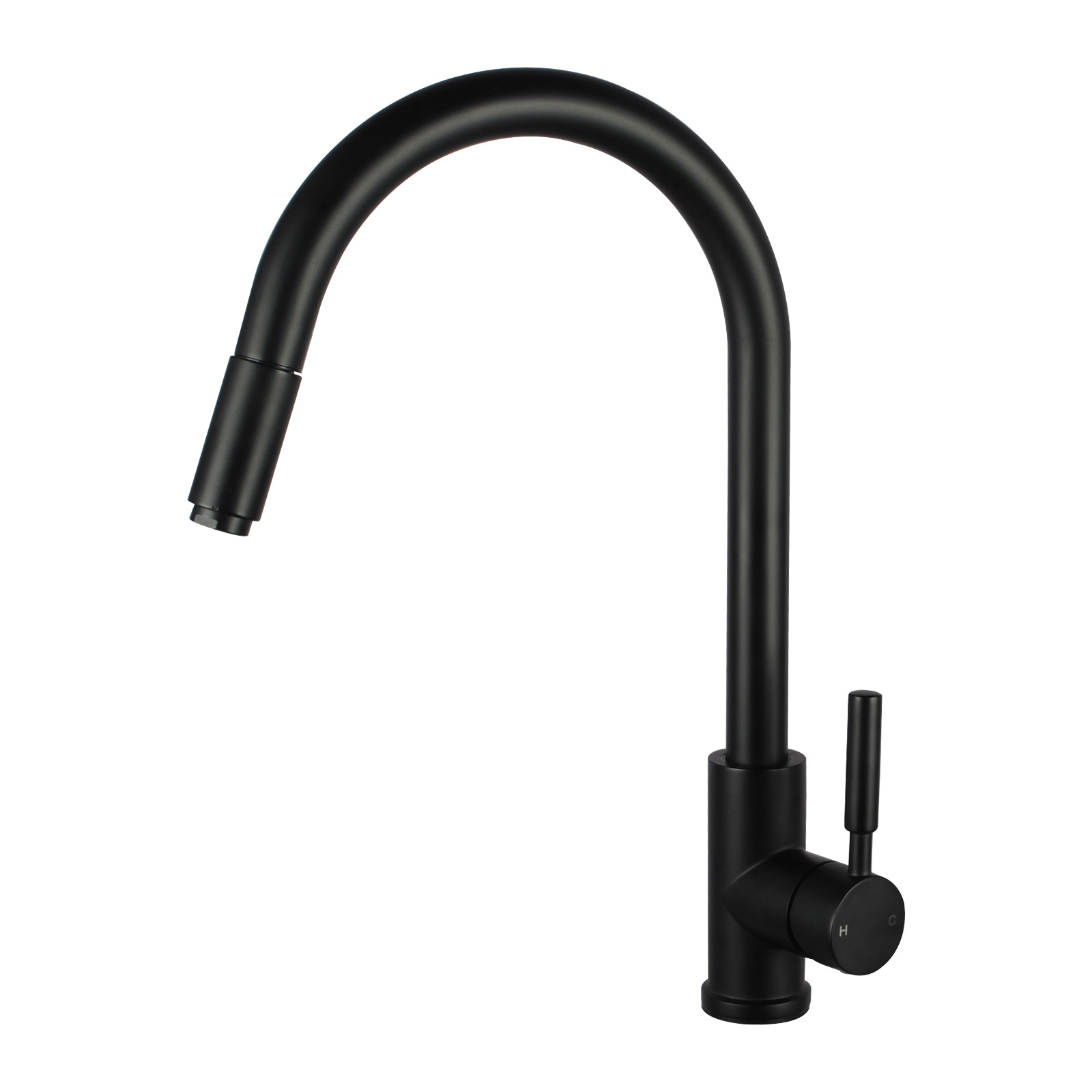 Aquaperla Black Pull Out Kitchen Mixer