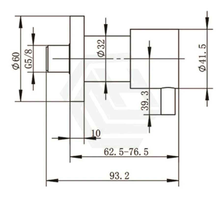 Round Gun Metal Grey Shower Wall Taps