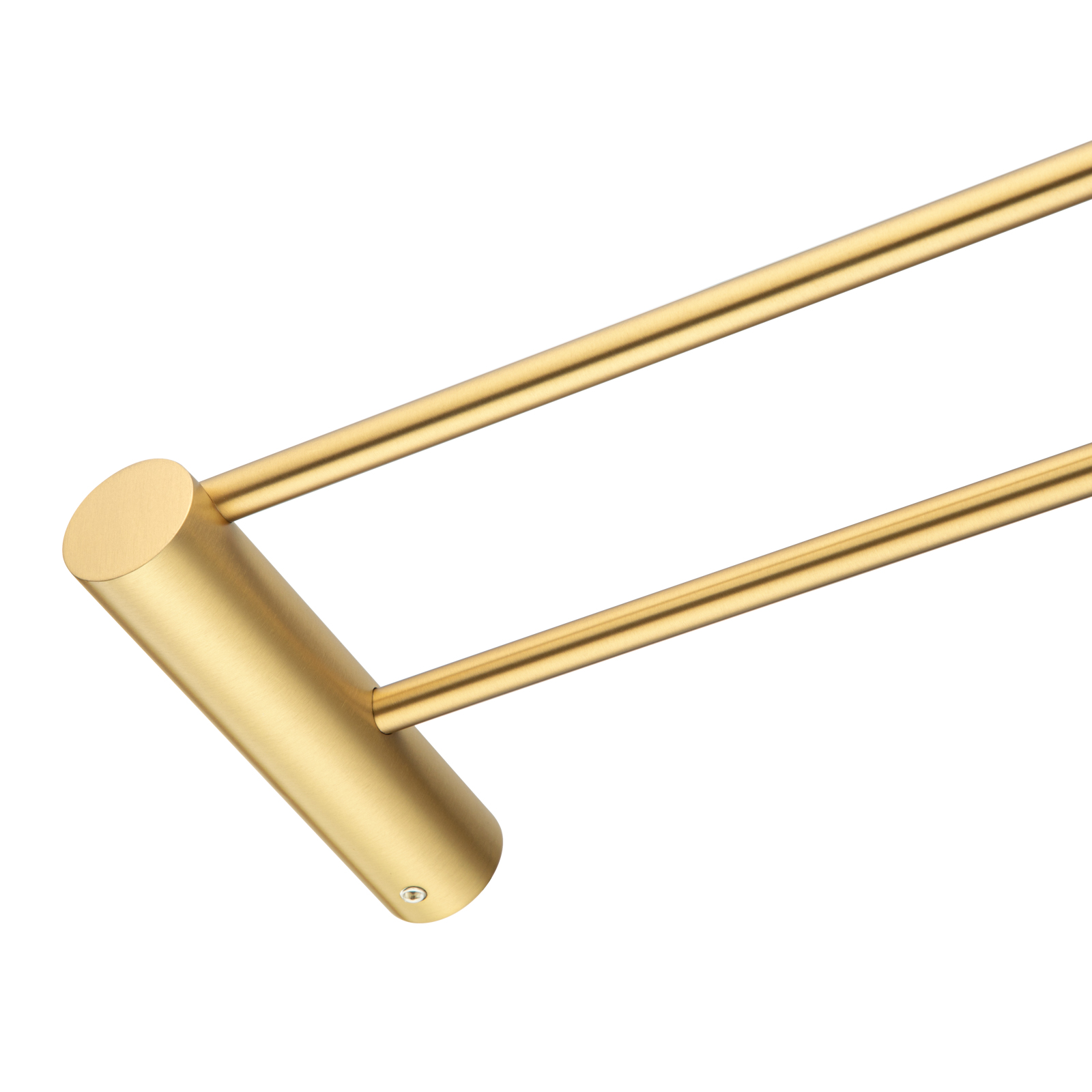 Aquperla Brushed Brass Double Towel Rail 600mm