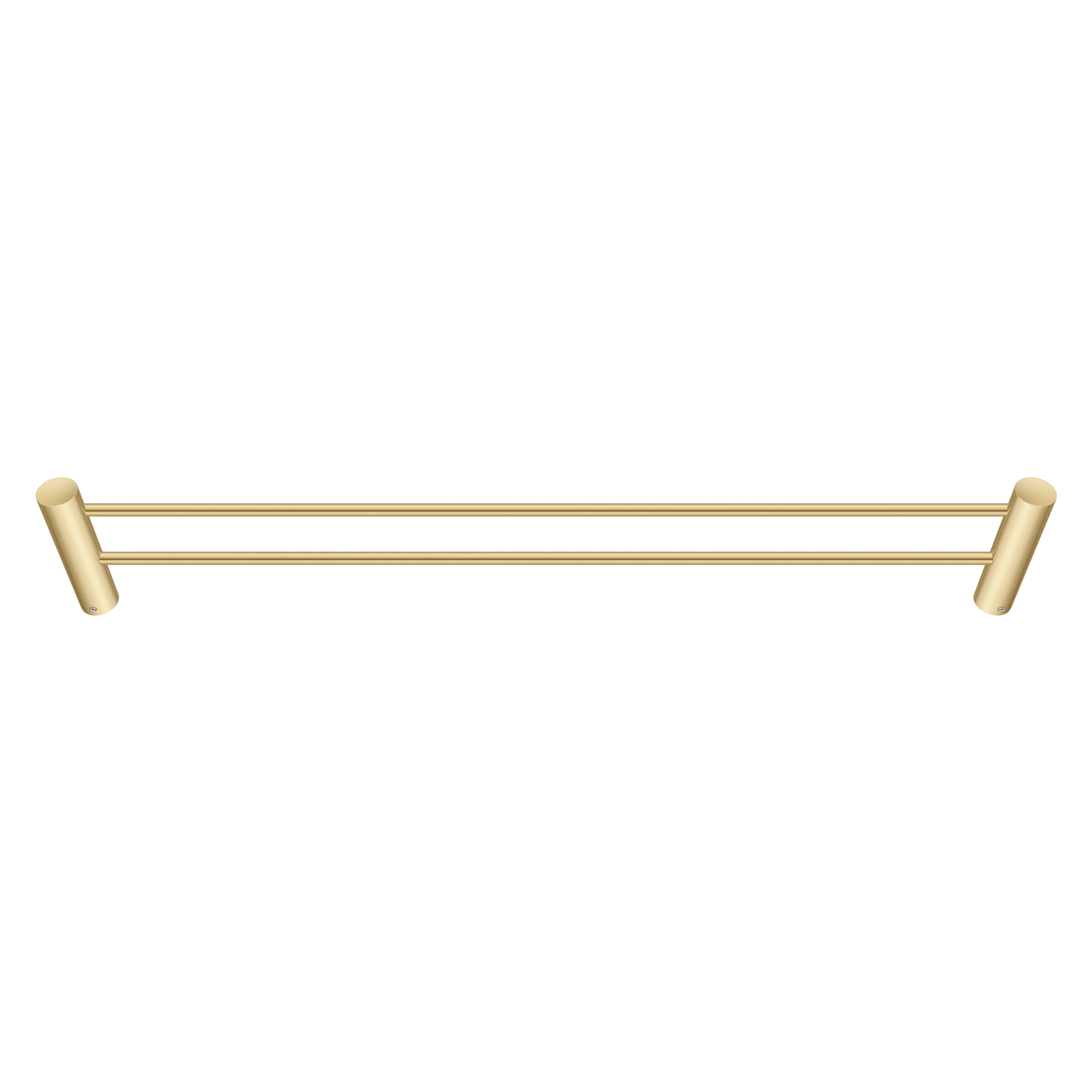 Aquperla Brushed Brass Double Towel Rail 600mm