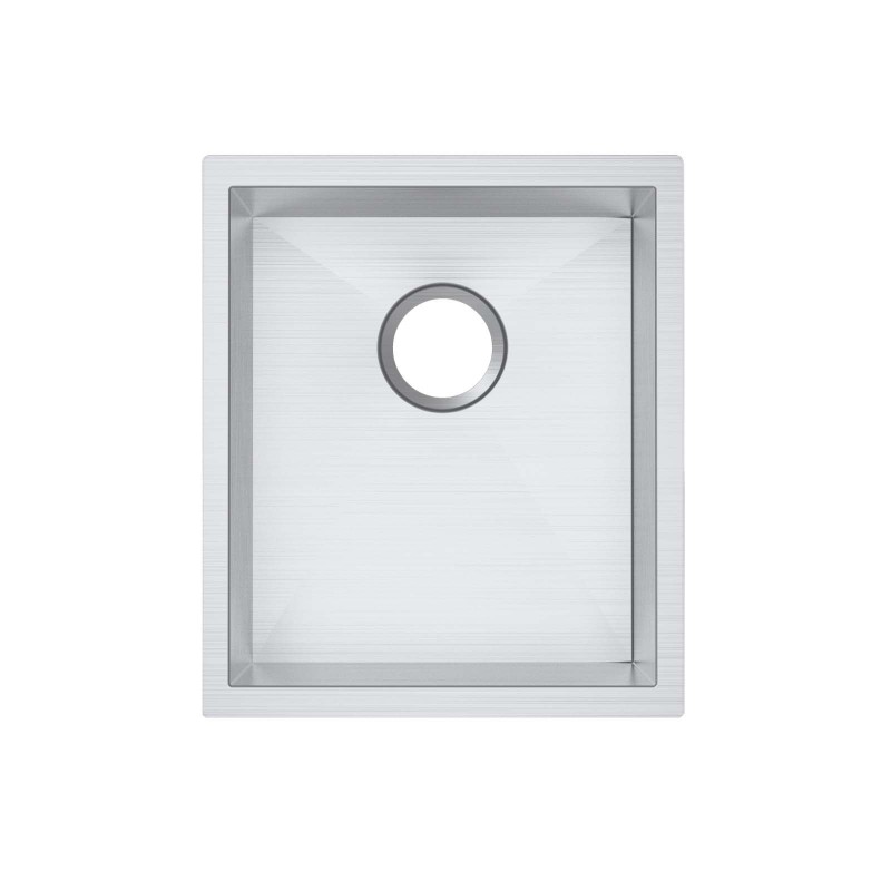 (C-390)Round Corner Chrome Stainless Steel Handmade Single Bowl Kitchen Sink 390*450*215mm