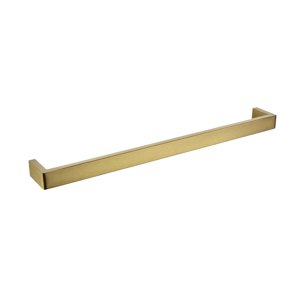 IVANO - 600mm Brushed Brass Single Towel Rail
