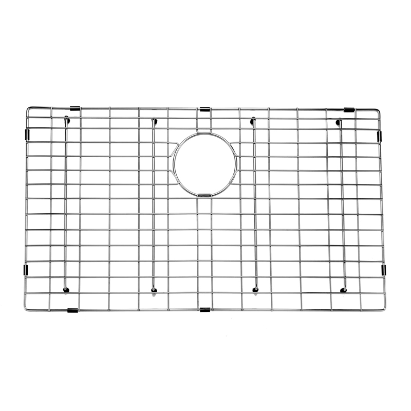 (C-762 Black)Round Corner Stainless Steel Gun Metal Grey PVD Coating Single Bowl Kitchen Sink(with Bottom Tray) 762*457*254mm