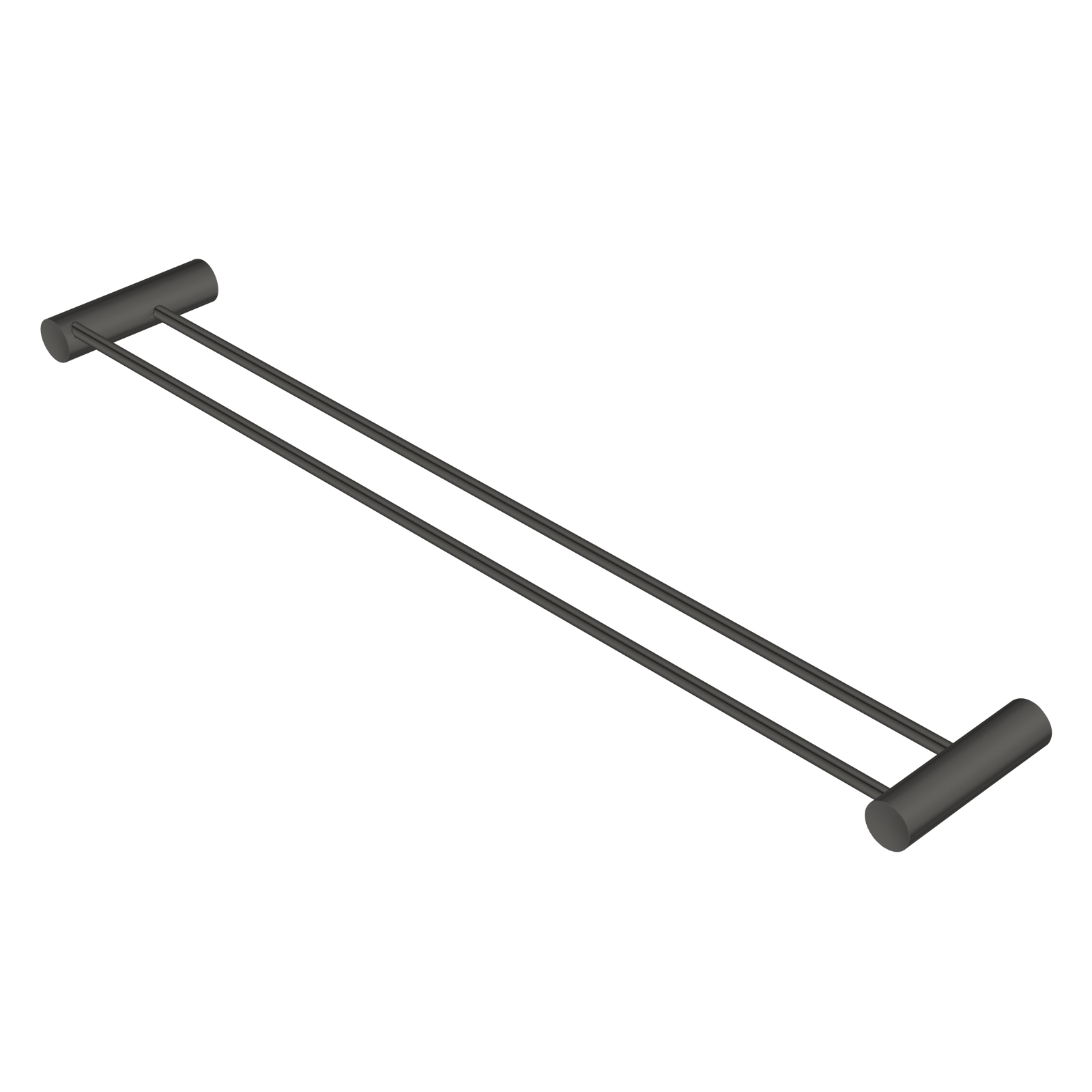 Aquaperla Gun Metal Grey Double Towel Rail 600mm
