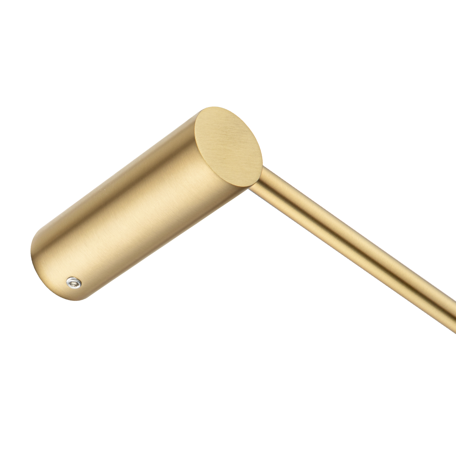 Aquaperla Brushed Brass Single Towel Rail 600mm