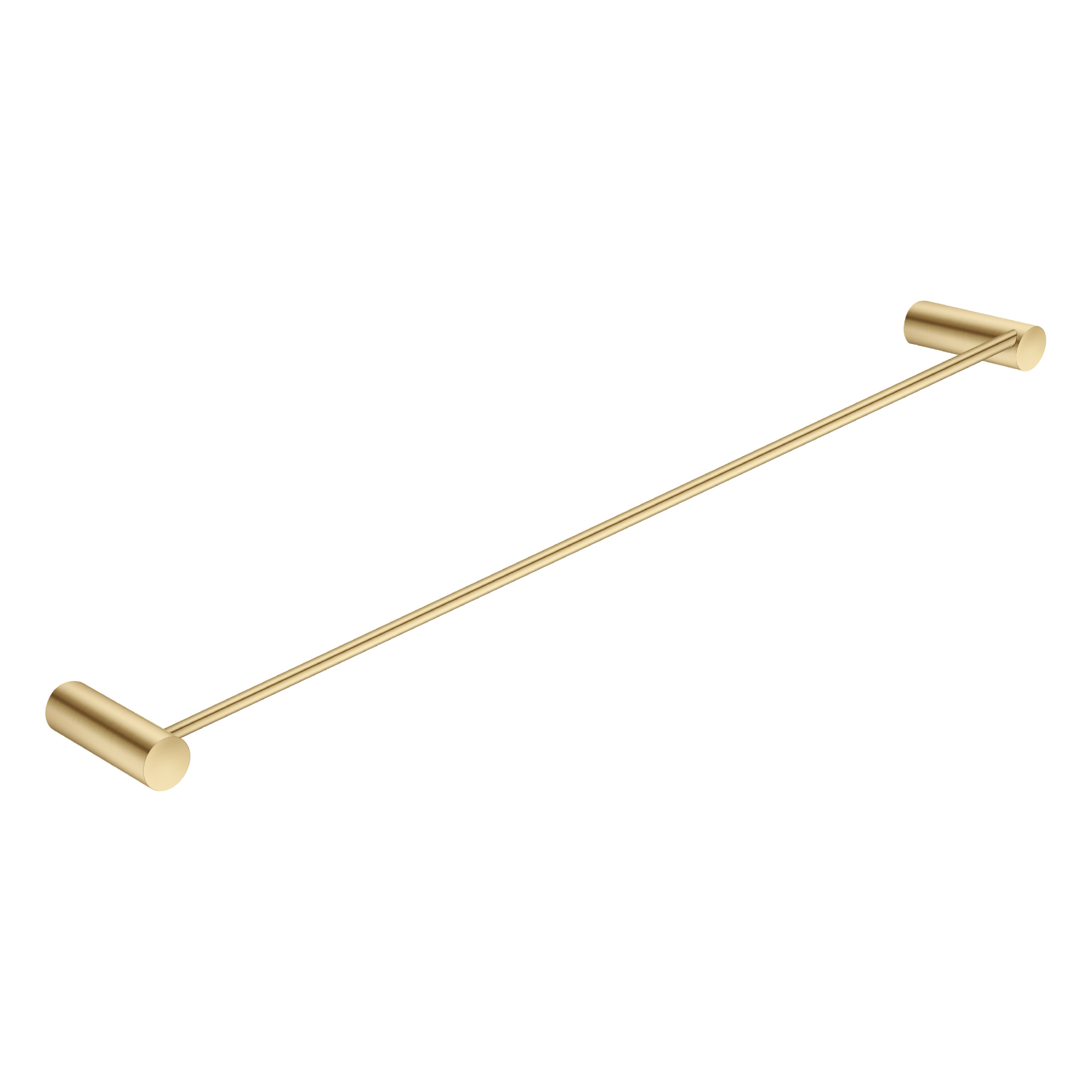 Aquaperla Brushed Brass Single Towel Rail 600mm