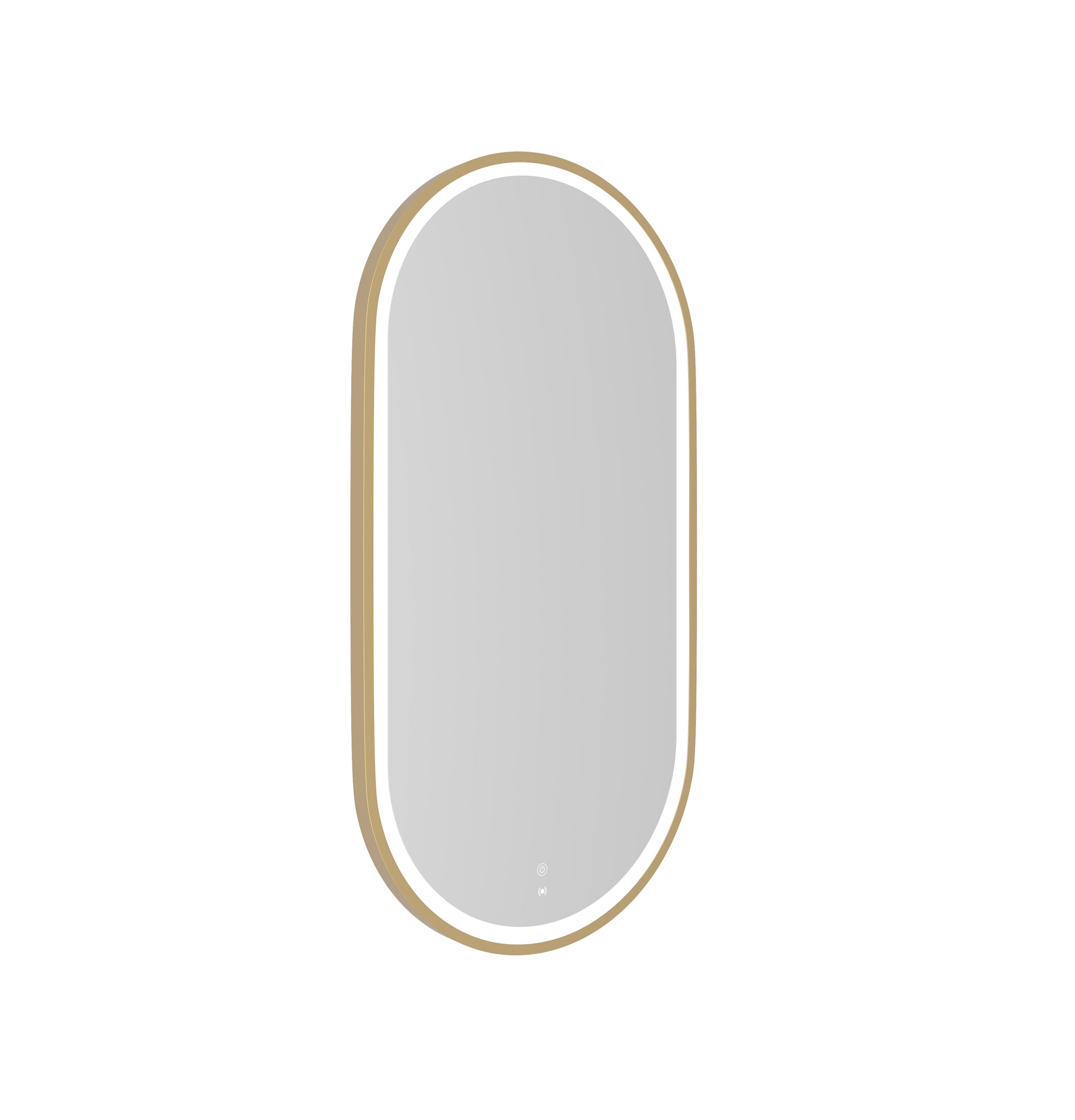 OTTI LED Noosa 900(H)x450(W) Gold Metal Frame Tuffi Mirror