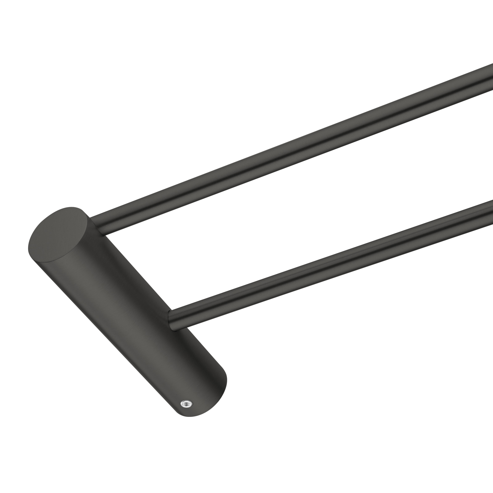 Aquaperla Gun Metal Grey Double Towel Rail 600mm