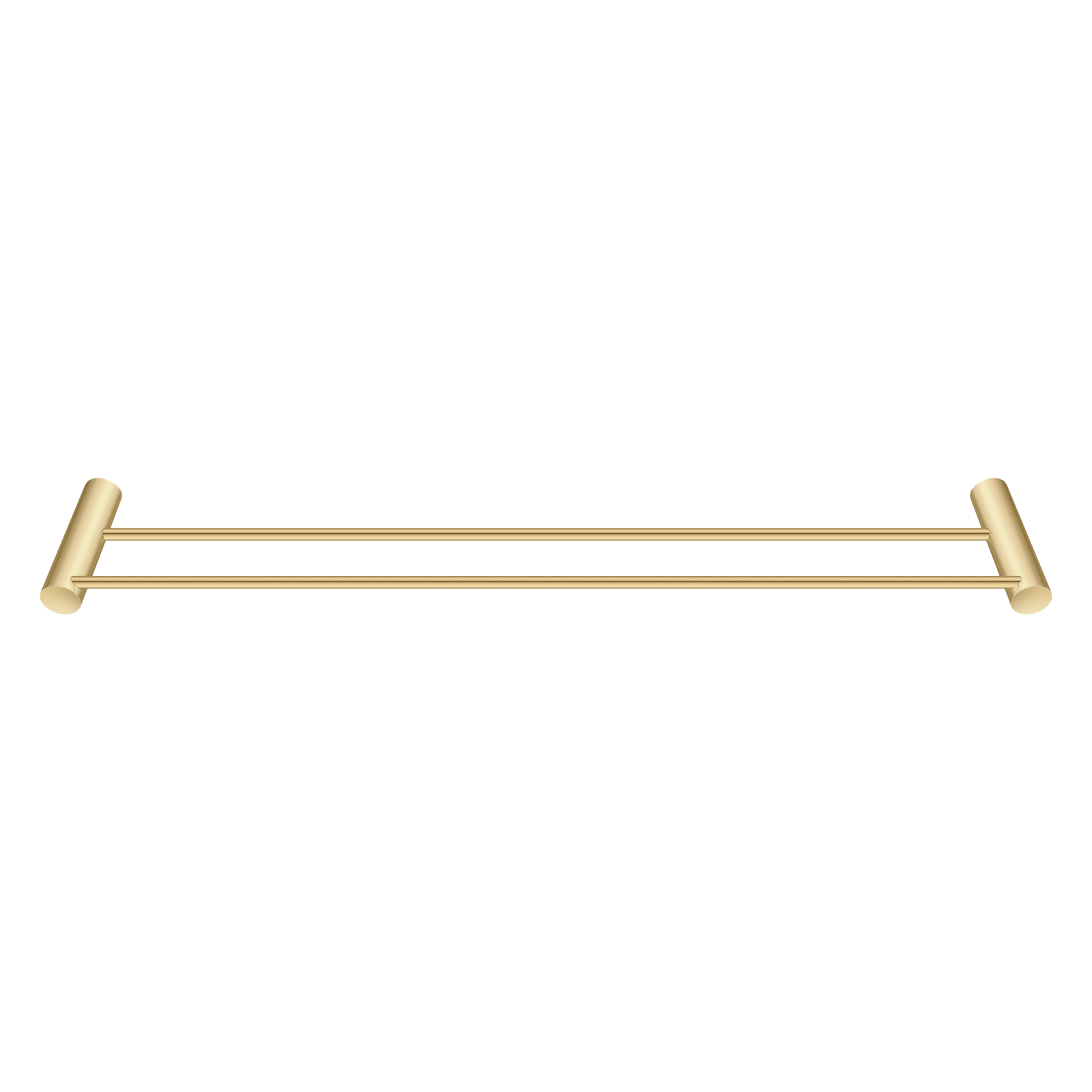 Aquperla Brushed Brass Double Towel Rail 600mm