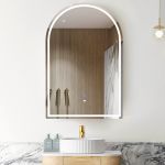 LED Archie 900(H)x600(W) Natural Oak Shaving Cabinet - Premium Edition