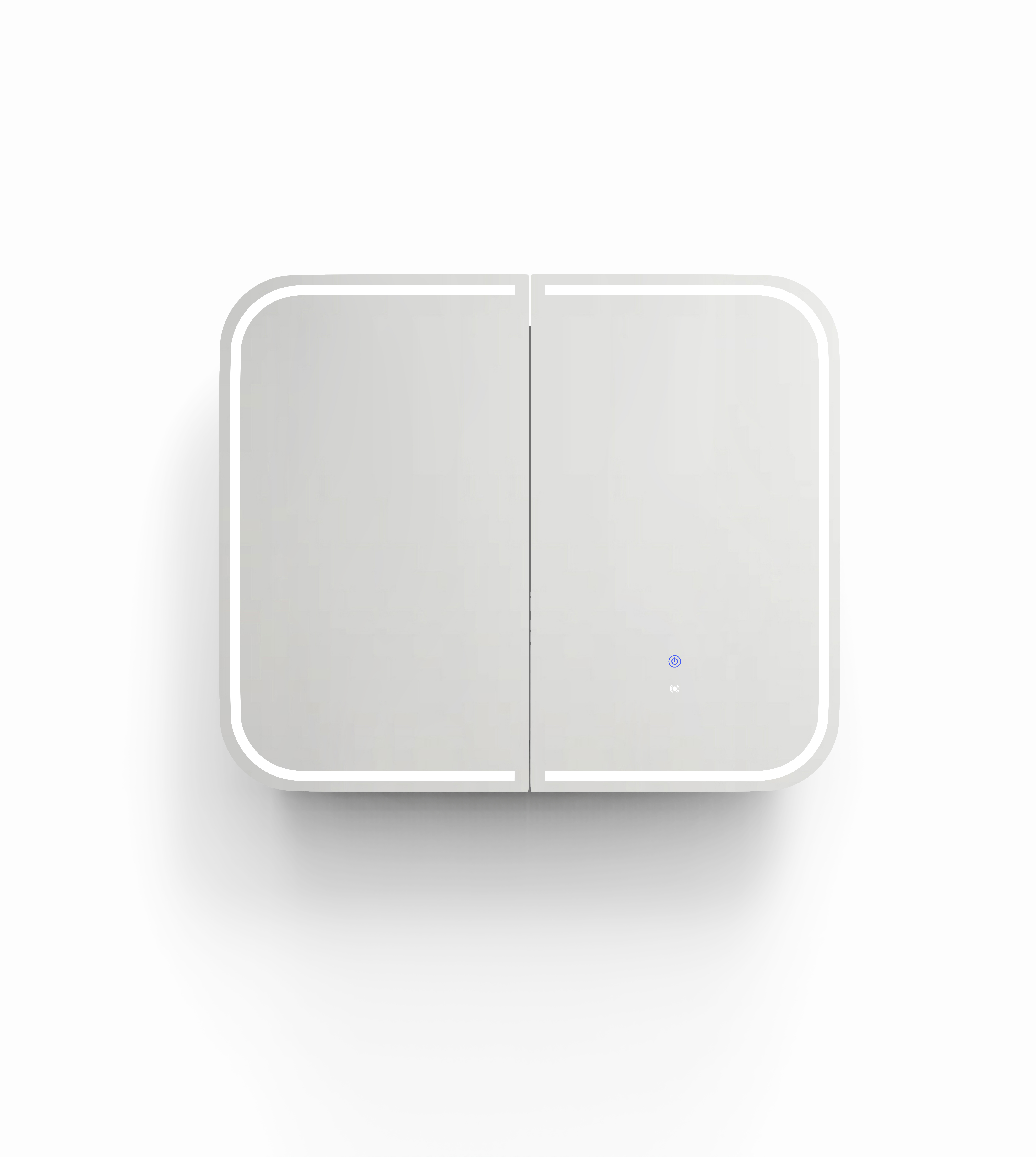 LED Newport 900(W)x750(H) Black Oak Shaving Cabinet - Premium Edition