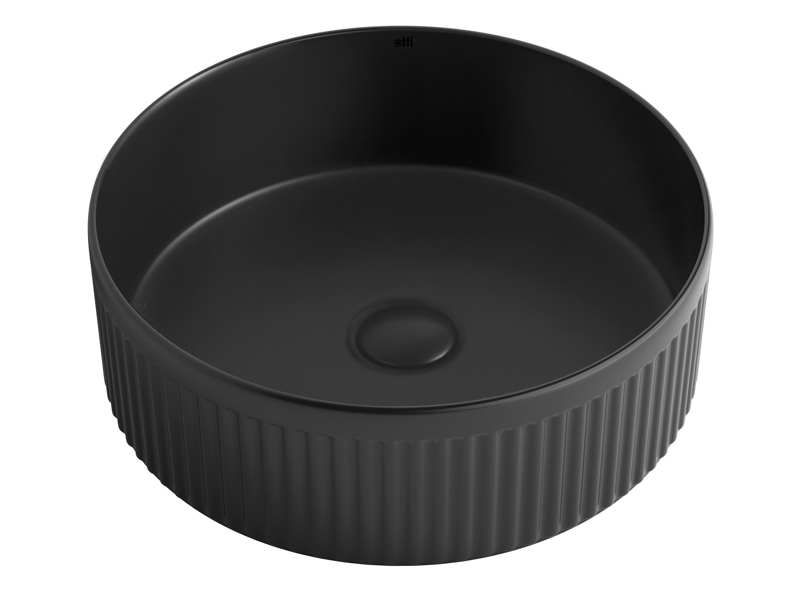 OXFORD ROUND 395X395X120 MATTE BLACK BASIN