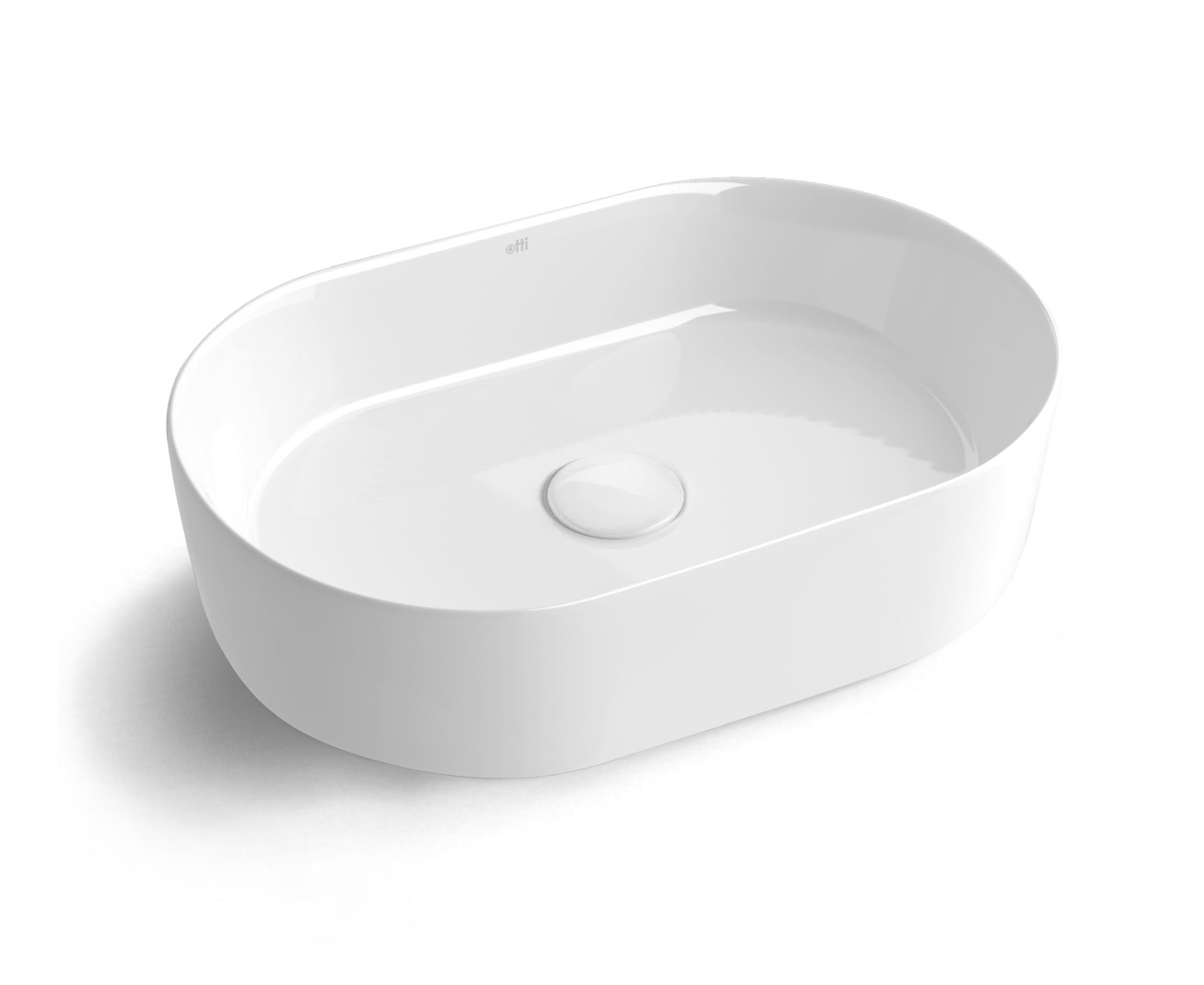 QUAY OVAL 500X330X120 GLOSS WHITE BASIN