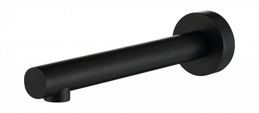 Roul Matte Black Bath Spout Round