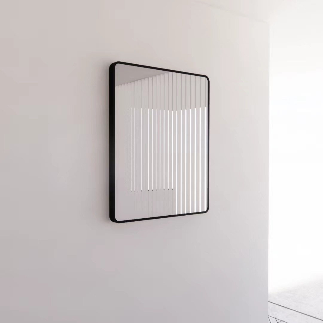 Black Framed Mirror Rectangle Square Wall Mounted 750-1500mm - ME1280-BF 1200x800mm