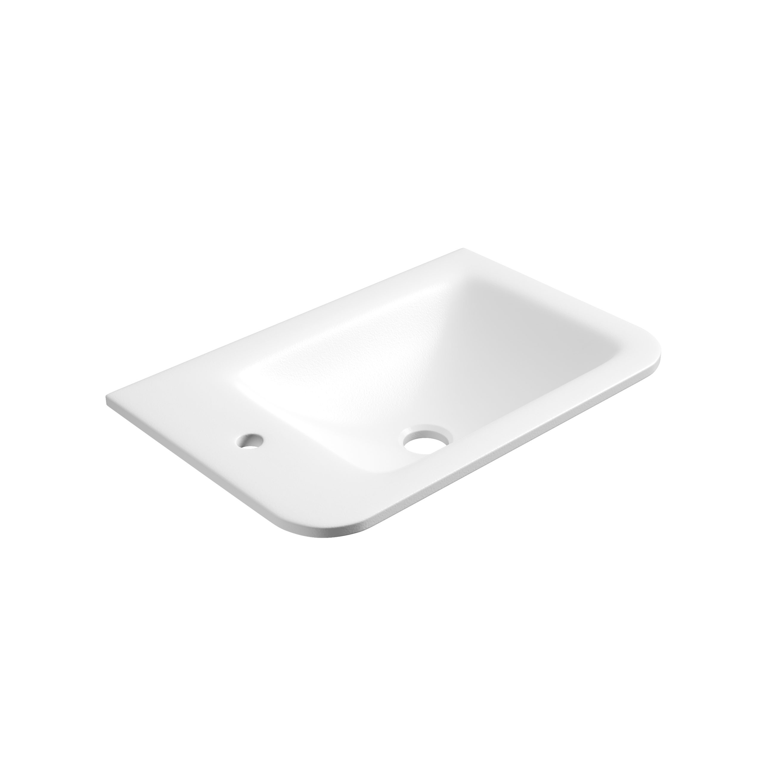 Mini Hartelle Fluted Floor Standing Matte White Cabinet