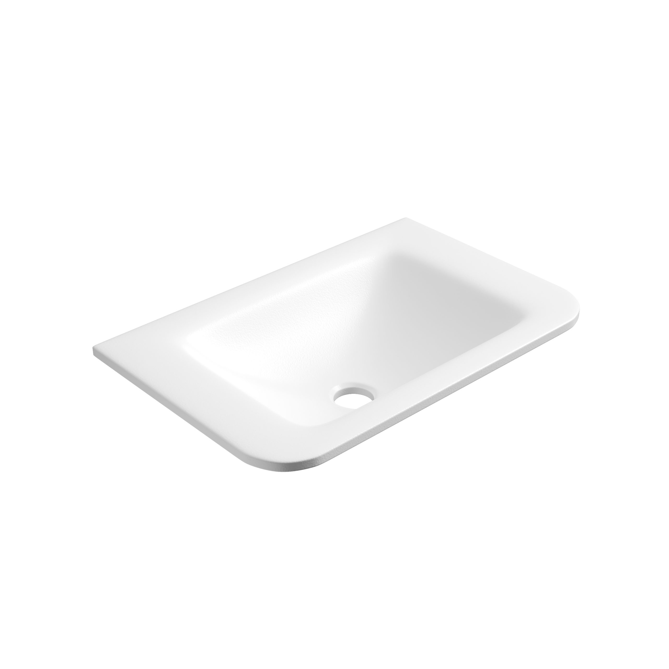 Mini Hartelle Fluted Floor Standing Matte White Cabinet