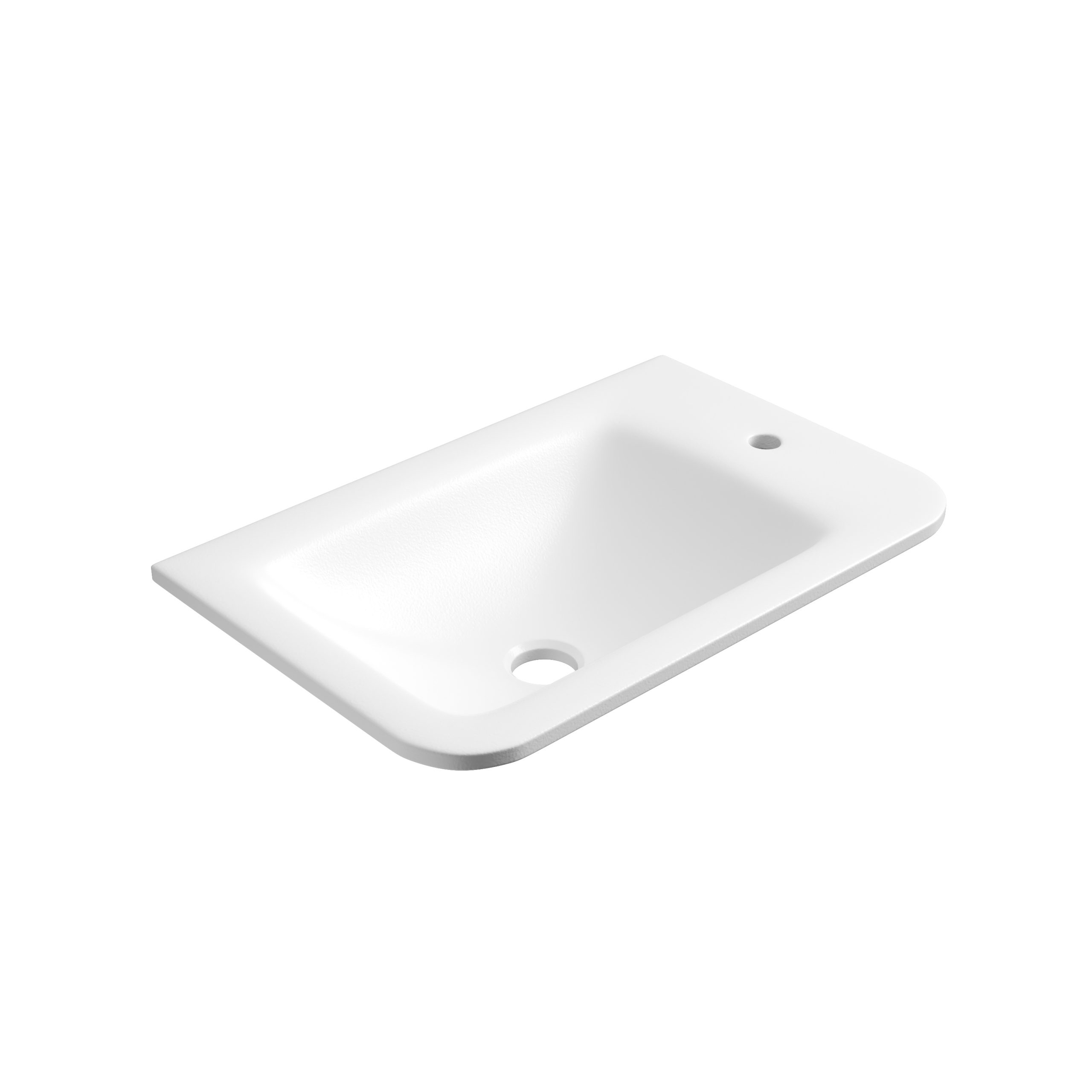 Mini Hartelle Fluted Floor Standing Matte White Cabinet
