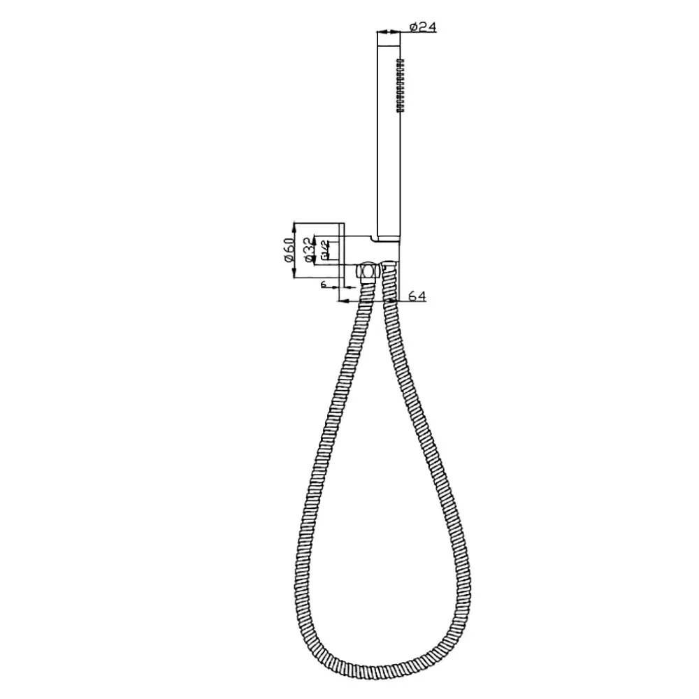 Tube Hand Shower
