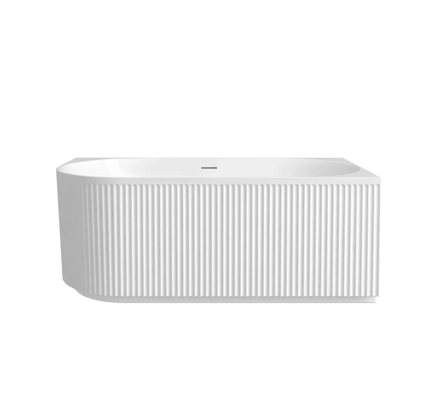 Attica Havana Right Corner Fluted with Overflow Bath