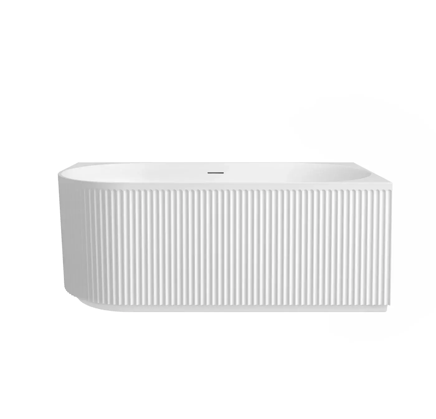 Attica Havana Right Corner Fluted with Overflow Bath