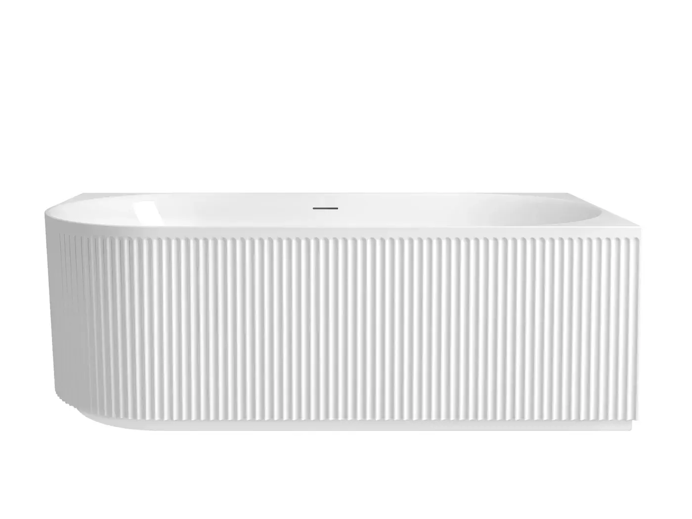 Attica Havana Right Corner Fluted with Overflow Bath