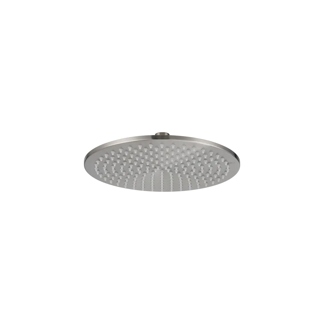 RUSHY Series Brushed Nickel Round Rain Shower Head (0010)