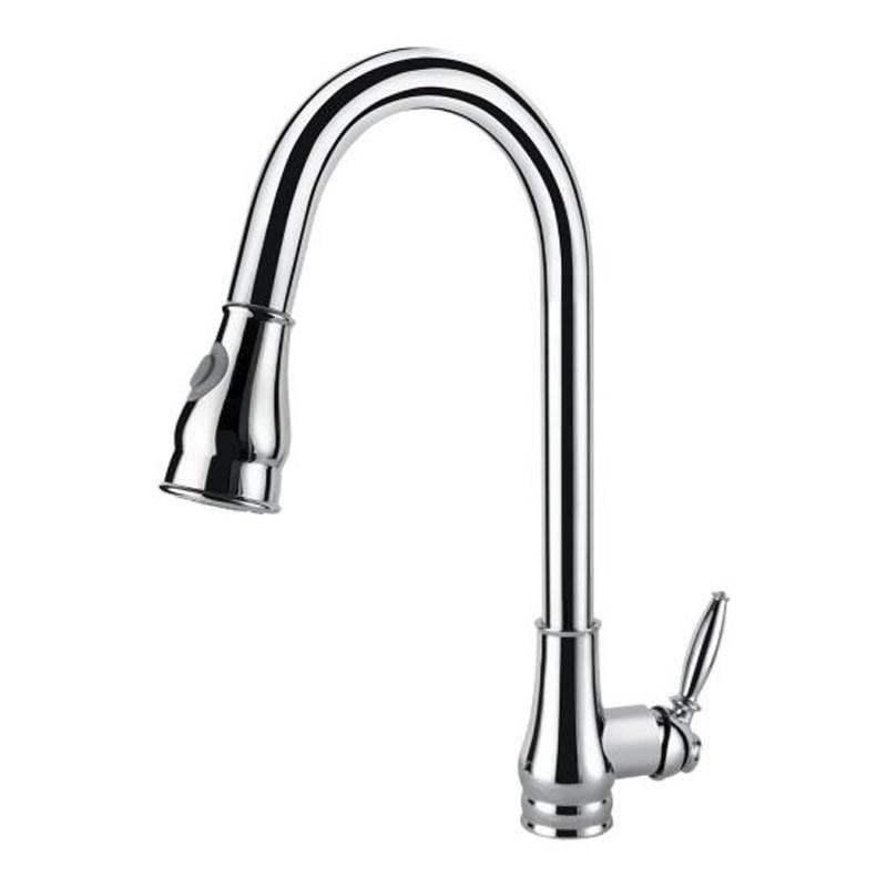 Chrome Pull Out Kitchen Mixer