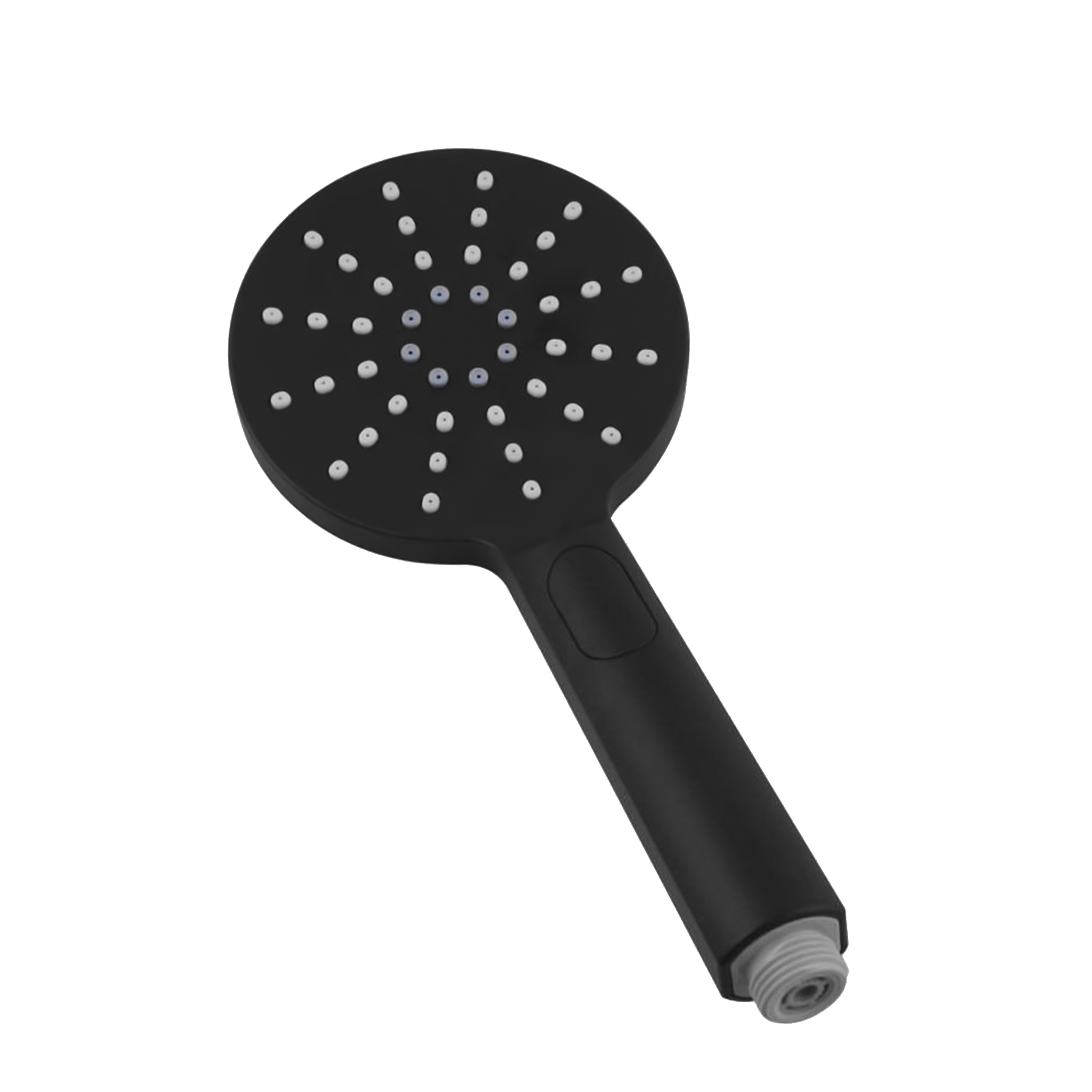Pavia Twin Shower On Rail 250mm Shower Head Round Matte Black