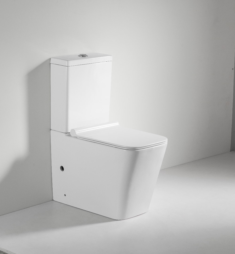 Anatolian Ceramic Toilet - White, Dual Flush, Tornado Rimless, Soft-Close Lid