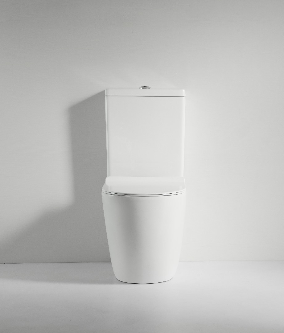 Anatolian Ceramic Toilet - White, Dual Flush, Tornado Rimless, Soft-Close Lid