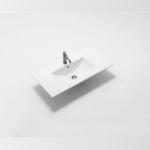 Riva Handy 900mm Gloss White ceramic top with overflow