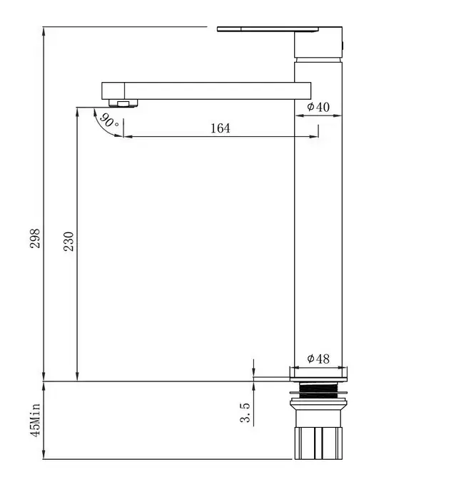 RUSHY Series Chrome Basin Mixer